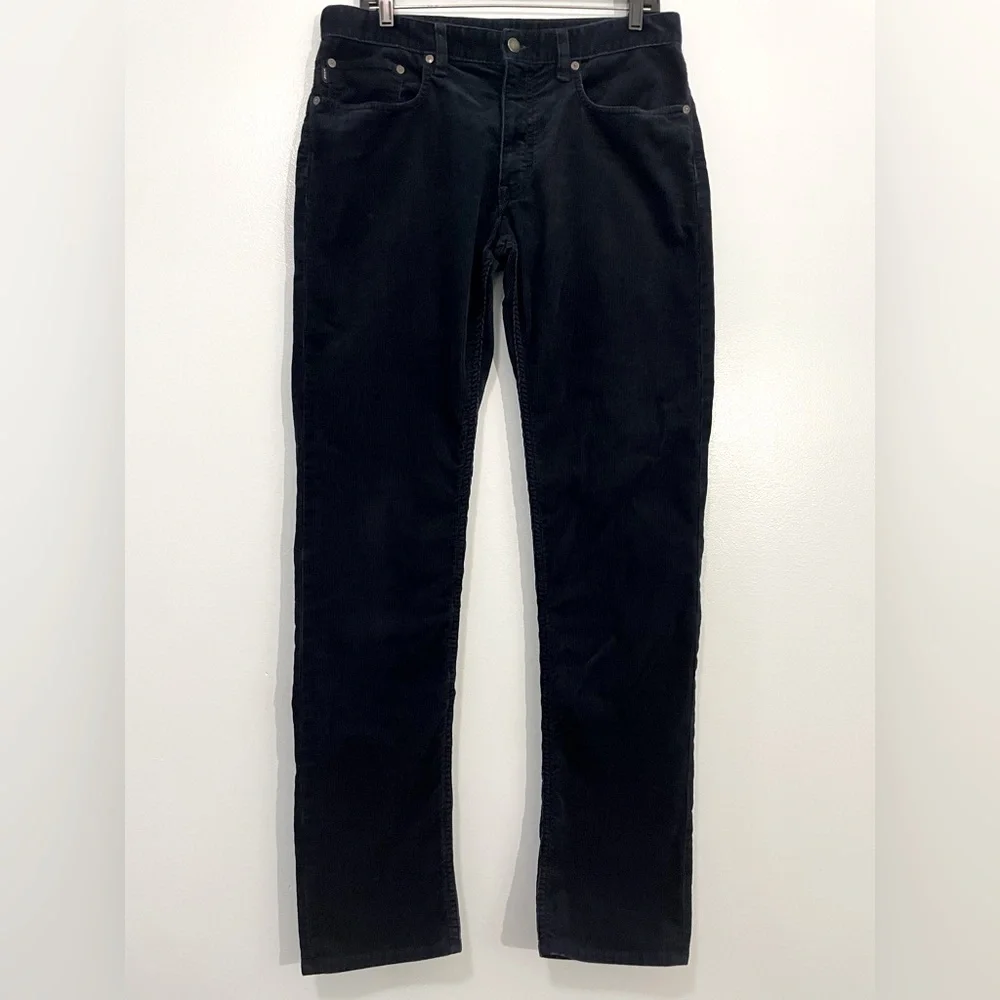 Polo by Ralph Lauren Navy Corduroy Slim Fit Straight Pants Size 32 X 34